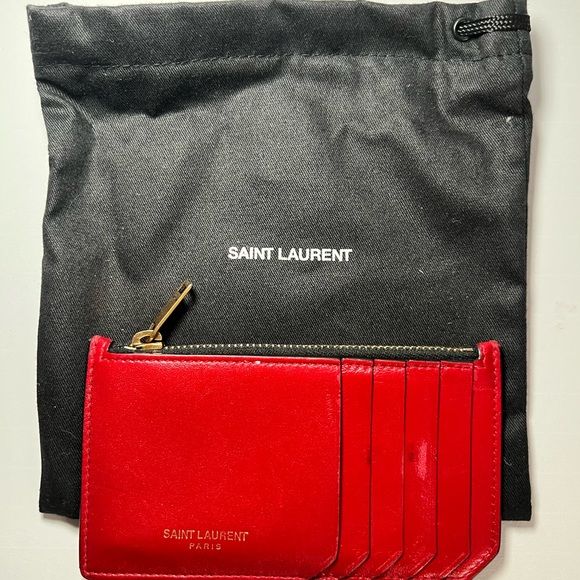 Yves Saint Laurent Accessories Ysl Card Holder Poshmark